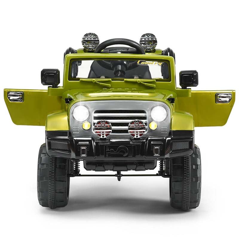 Kids Ride On Truck 12V Battery Powered Ride-on Toy Car with LED Headlights, MP3, Music, Horn