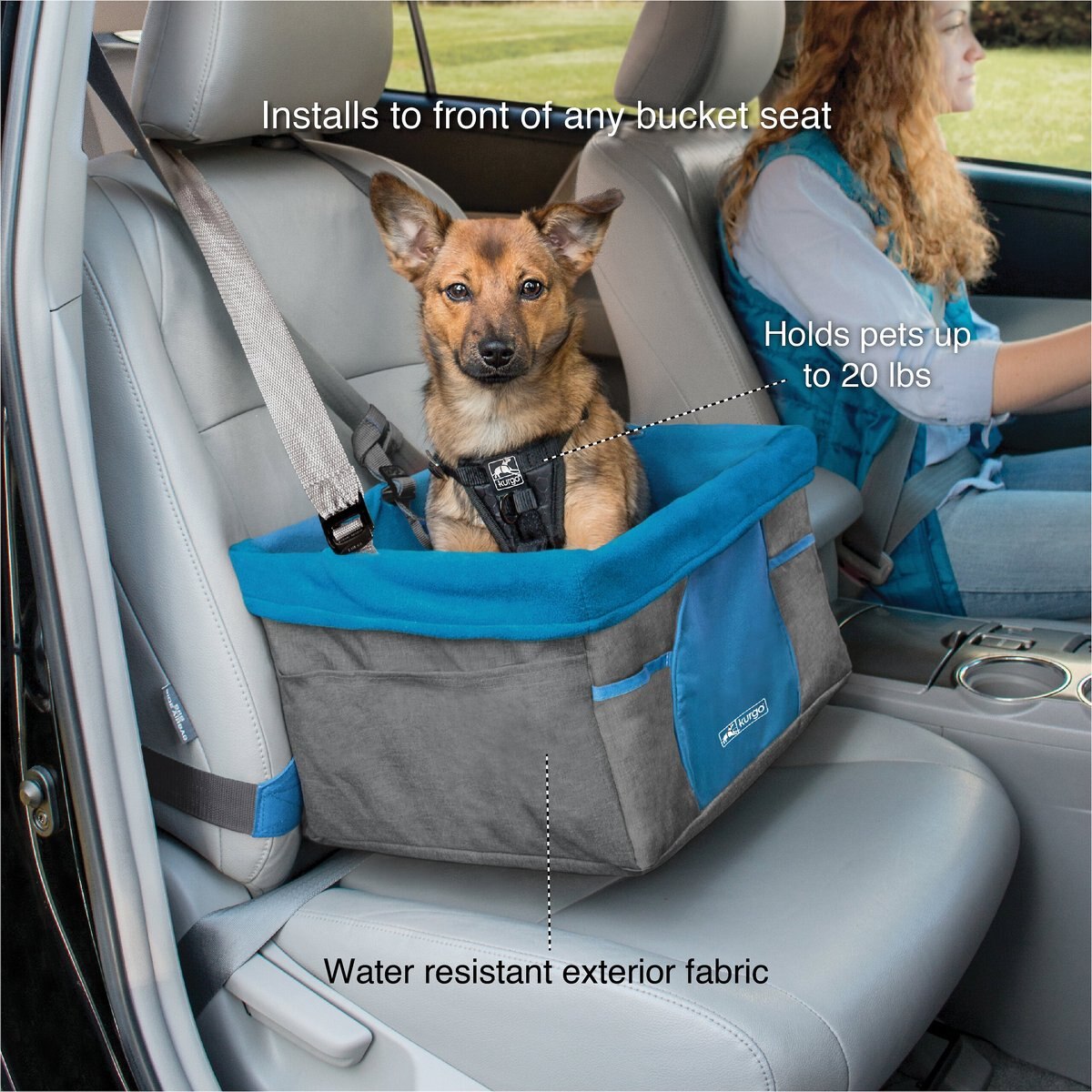 Kurgo Heather Dog Booster Seat