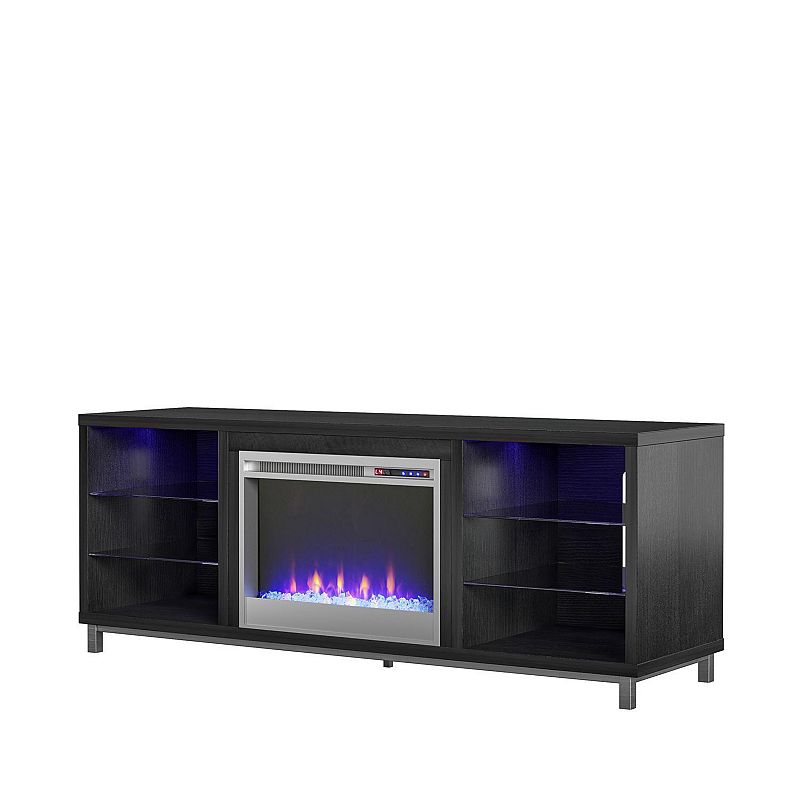 Ameriwood Home Lumina Deluxe Fireplace TV Stand