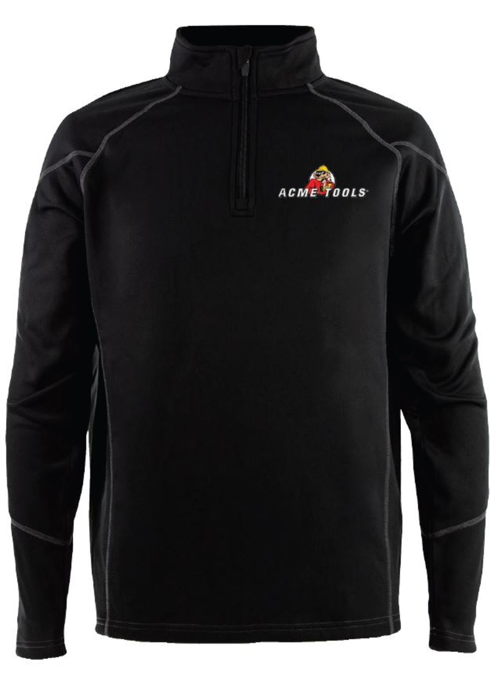 Acme Tools Pullover 1/4 Zip Fleece Black Small