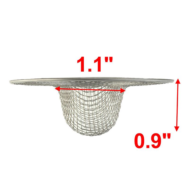 Home Kitchen Bathroom Mesh Hole Basin Sink Drain Strainer 2Pcs