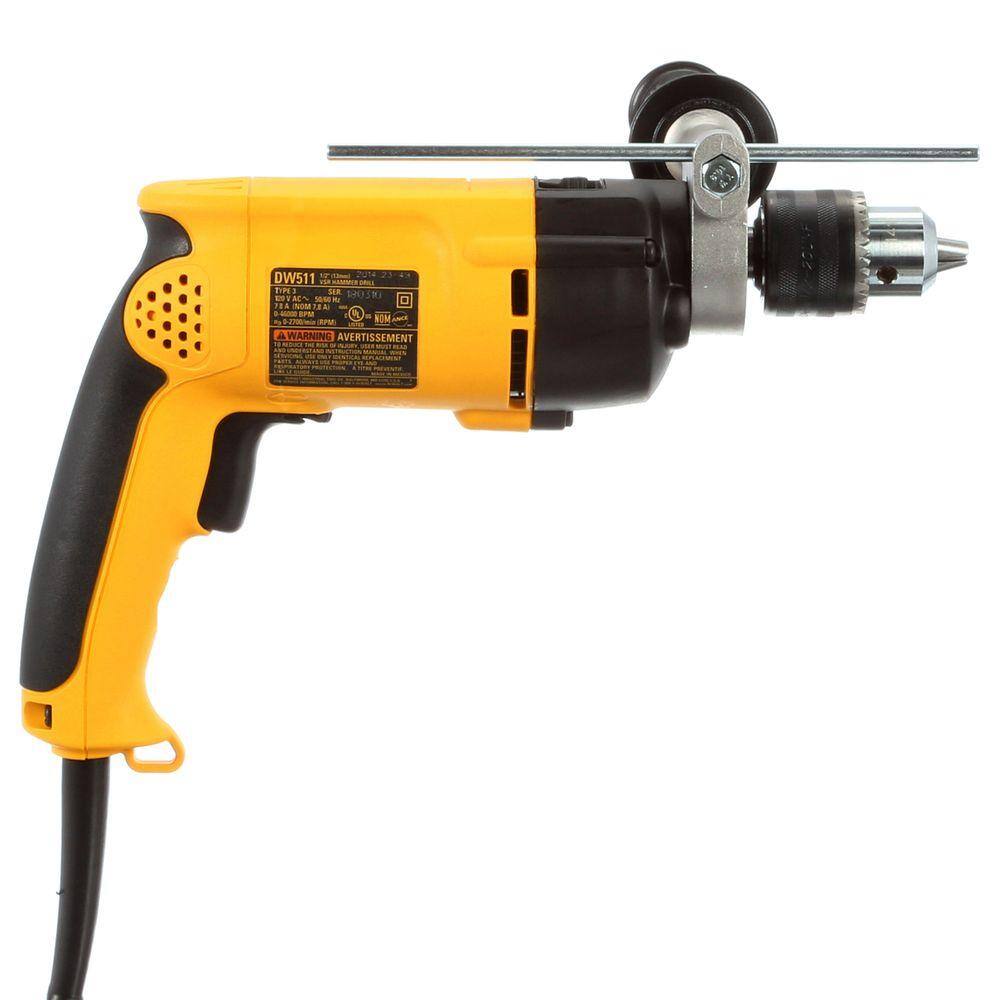 DW 7.8 Amp Corded 12 in. Variable Speed Reversible Hammer Drill DW511