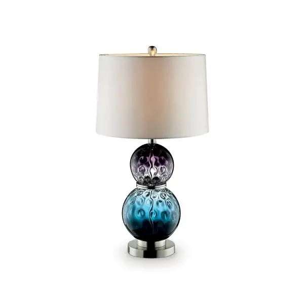 Furniture of America Zete Contemporary Multi-color Glass Table Lamp