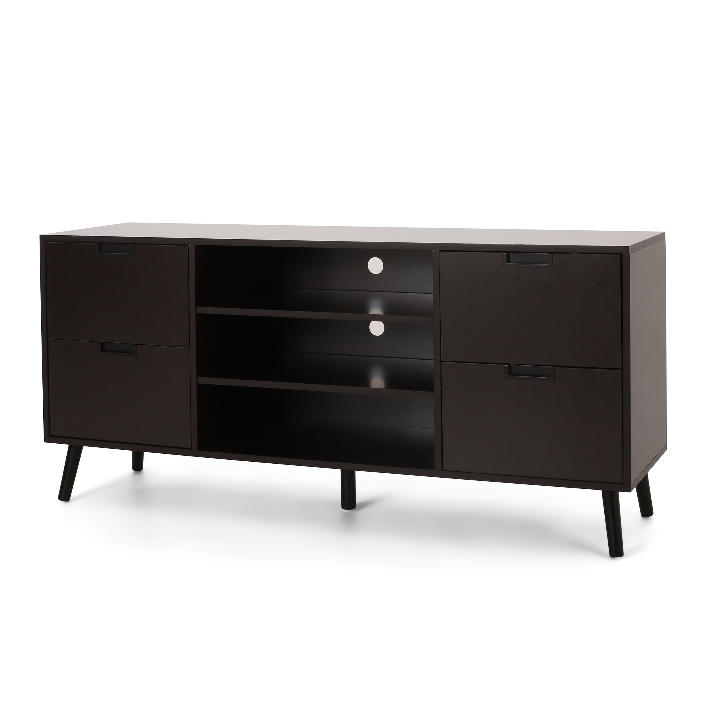 Brinson Mid-Century Modern TV Stand with Storage