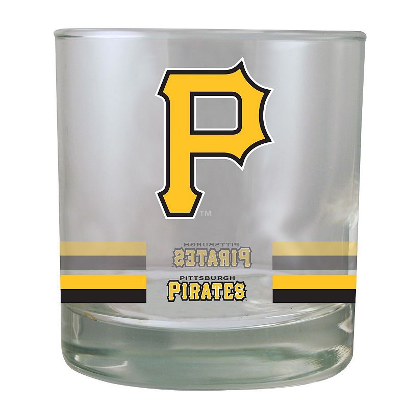 Pittsburgh Pirates Banded Rocks Glass