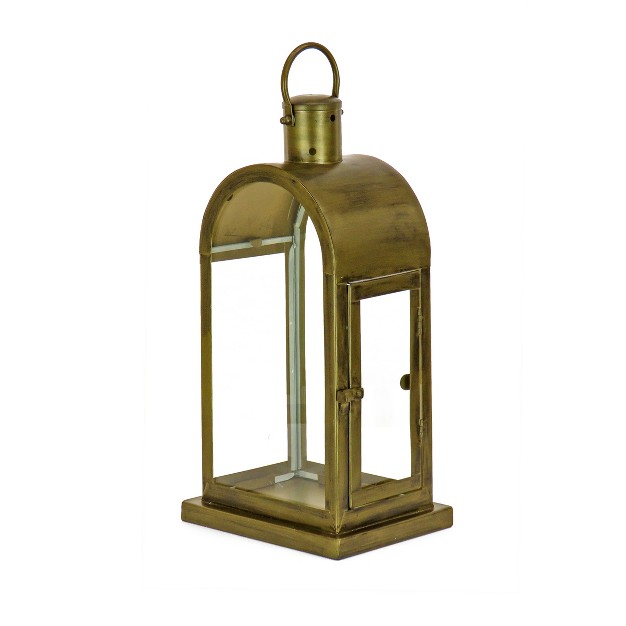 Hgtv Home Collection Arched Candle Lantern Christmas Themed Home Decor Small Antique Bronze 16 In