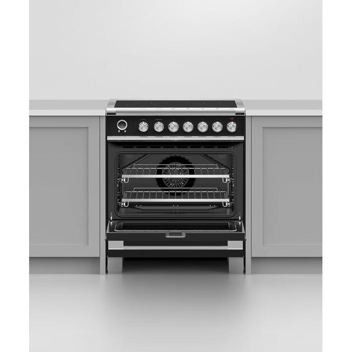 Fisher & Paykel 30-inch Freestanding Electric Range with Induction Technology OR30SCI6B1