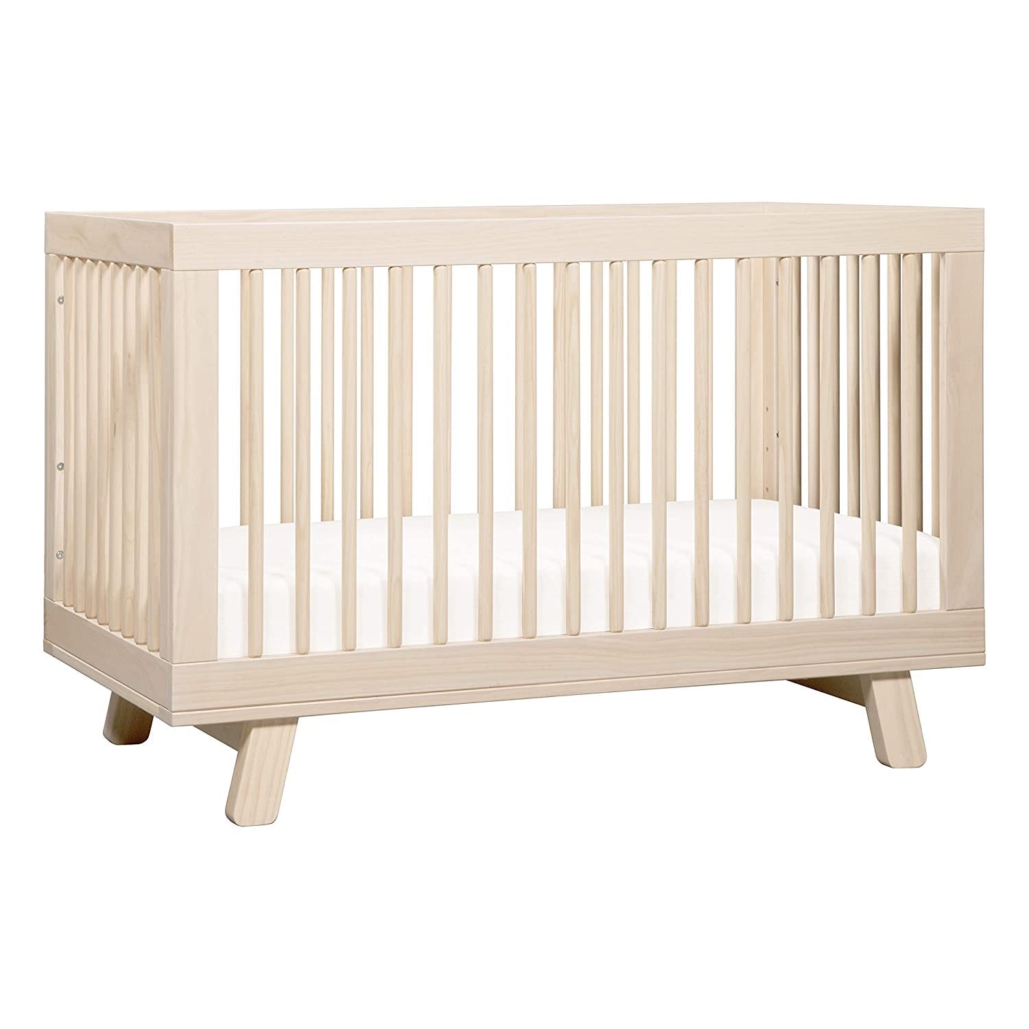 YELROL Hudson 3-in-1 Convertible Crib with Toddler Bed Conversion YELROL in Washed Natural  Greenguard Gold Certified