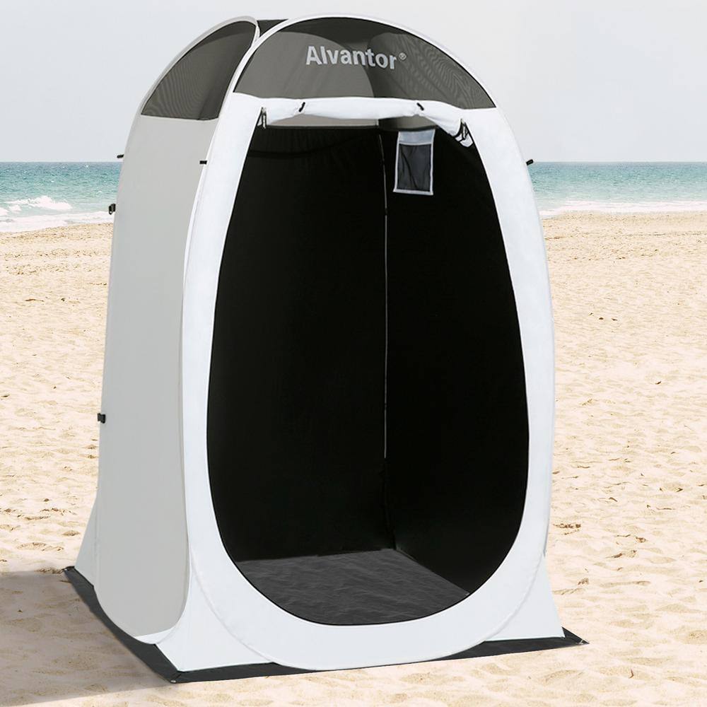 Alvantor 48 in. x 48 in. x 84 in. Shower Tent Portable Pop Up Changing Room Outdoor Shelter Teflon Coating Fabric UPF 50+ 7020