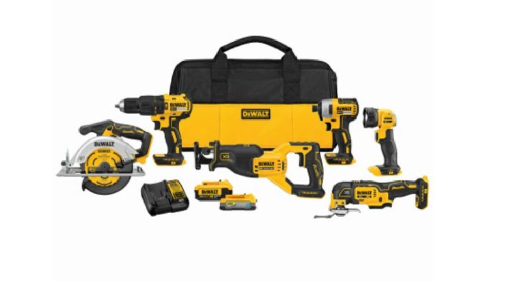 DEWALT 20V MAX* Brushless 6-Tool Combo Kit DCK675E1M1 from DEWALT