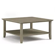 Simpli Home Acadian Square Rustic Coffee Table