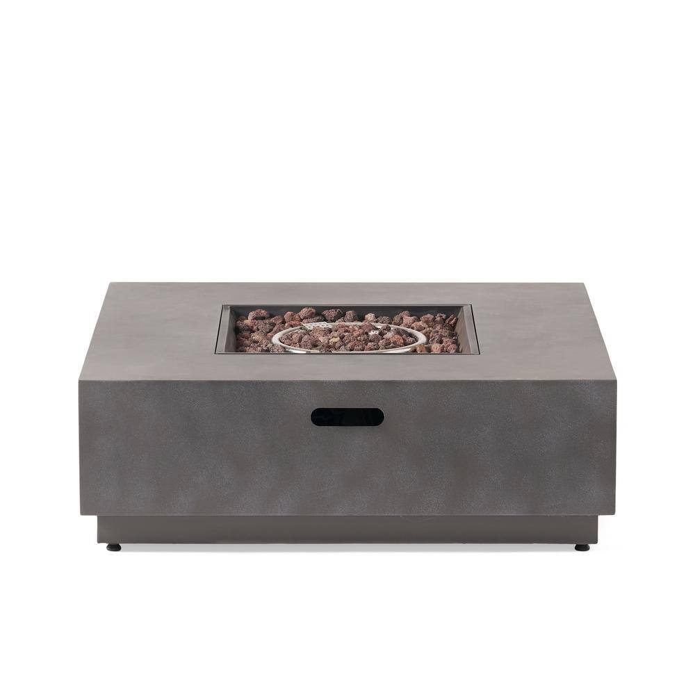 Noble House Reign Concrete Square Metal Fire Pit (No Tank Holder) 69689