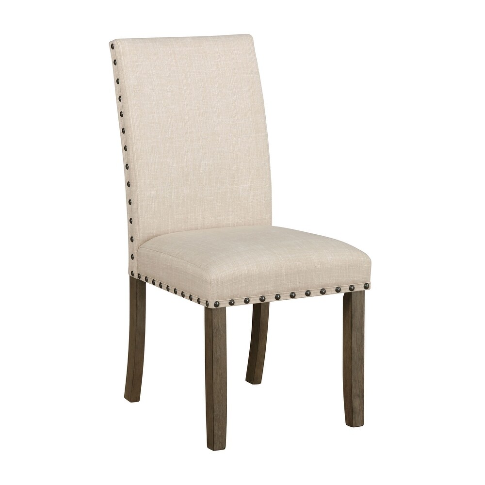 Rivington Upholstered Dining Chairs with Nailhead Trim (Set of 6)