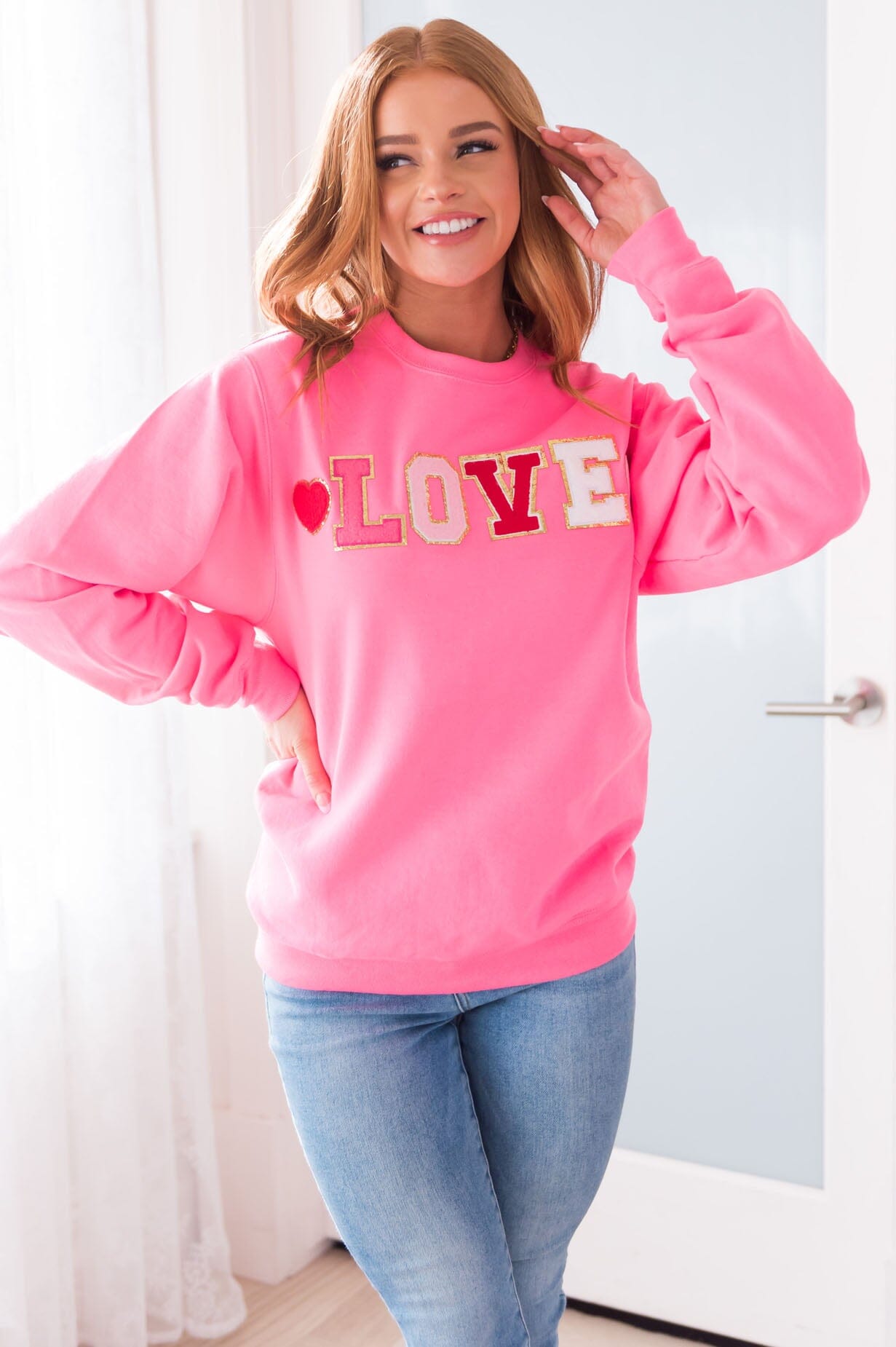 It's All About Love Modest Sweatshirt