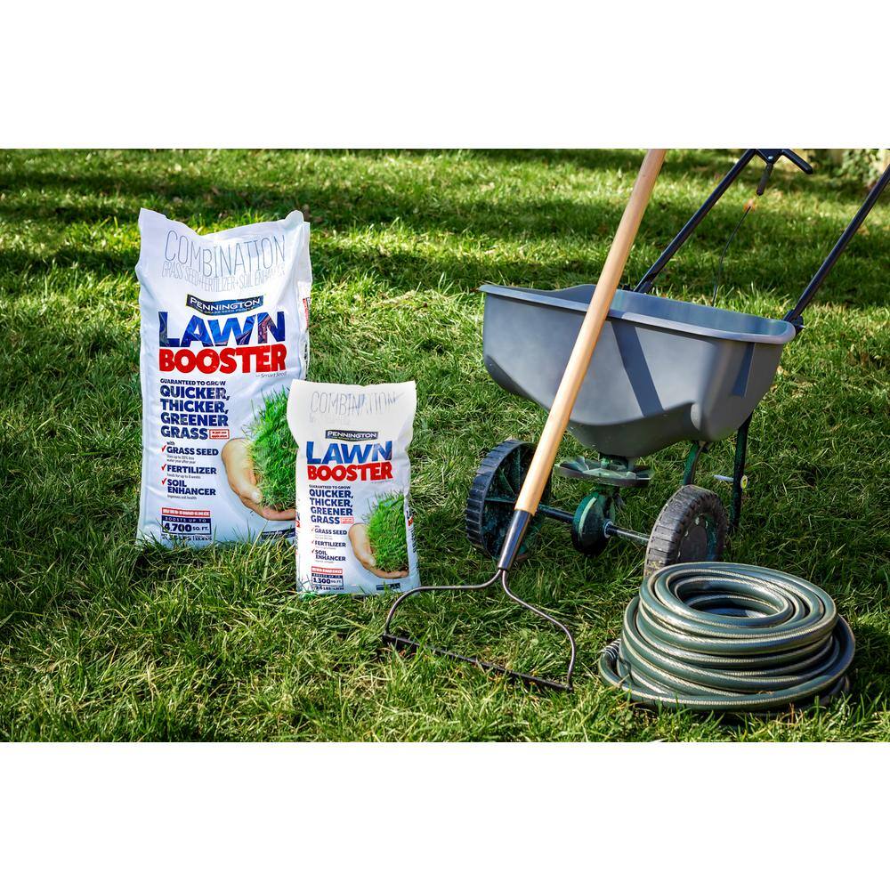 Pennington 35 lbs. Sun and Shade Lawn Booster with Smart Seed Fertilizer and Soil Enhancers 100540513