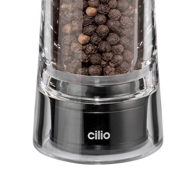 Clear Spice Mill Pepper S s 5 5 quot H 2 quot Dia