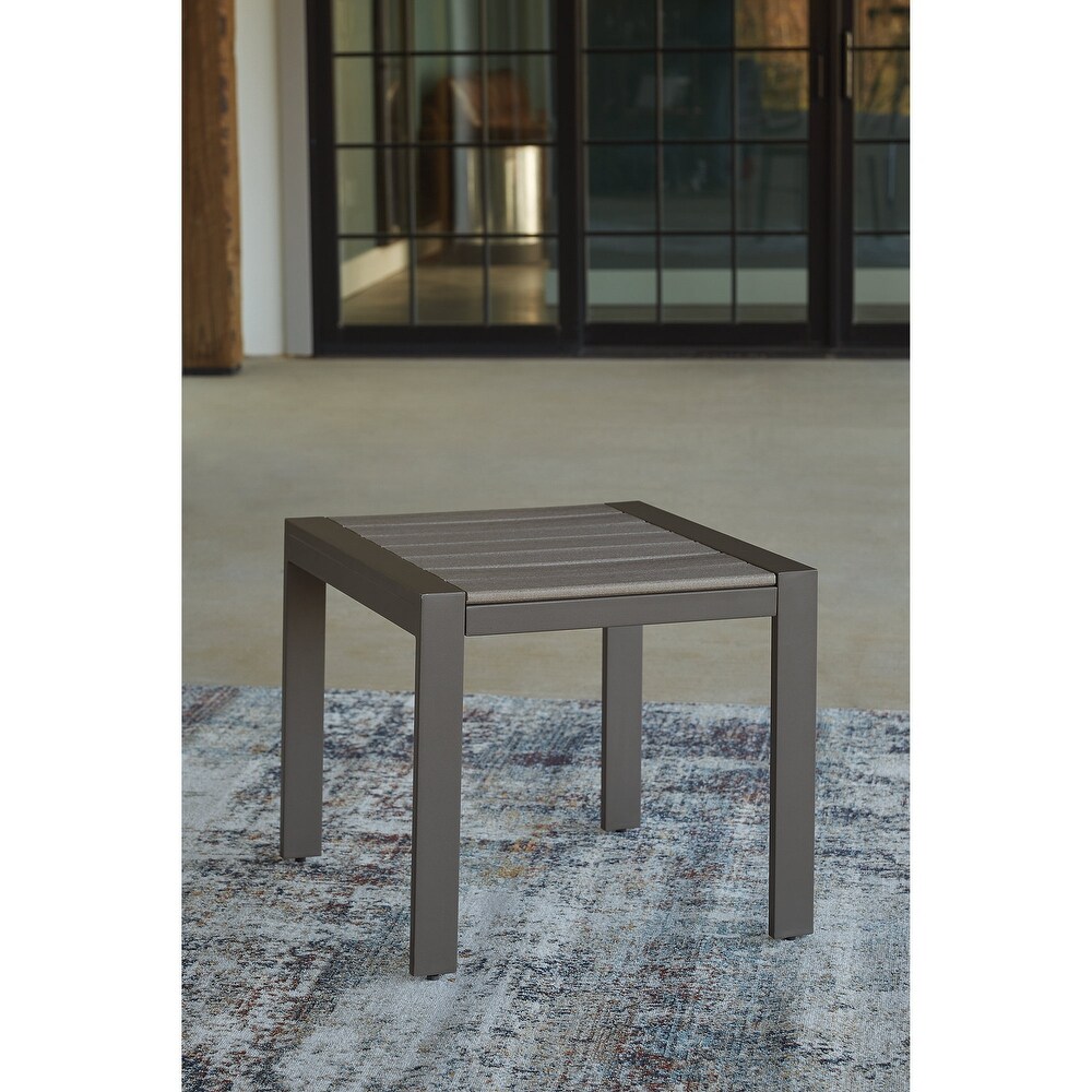 Signature Design by Ashley Tropicava Outdoor Poly  Weather End Table   22.01\