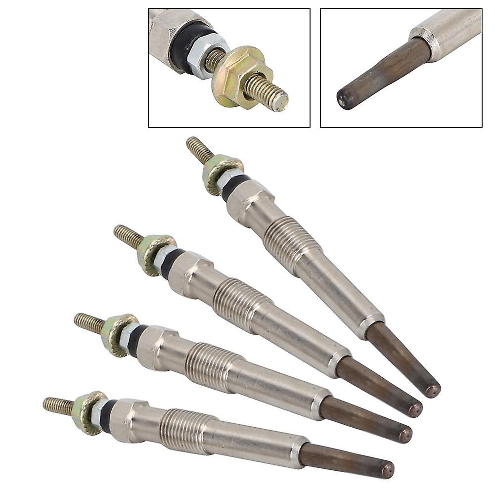 4pcs Aluminum Alloy Glow Plug Set Ignition System Fit For Ford 1.8 D