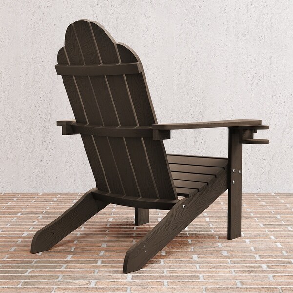 LUE BONA Plastic Poly Weather Resistant Outdoor Patio Adirondack Chair 1Pack