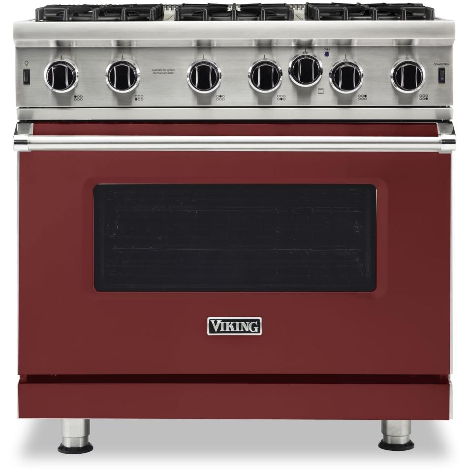 Viking 36-inch, 5.1 cu.ft. Freestanding Gas Range with Convection Technology VGIC5362-6BRELP