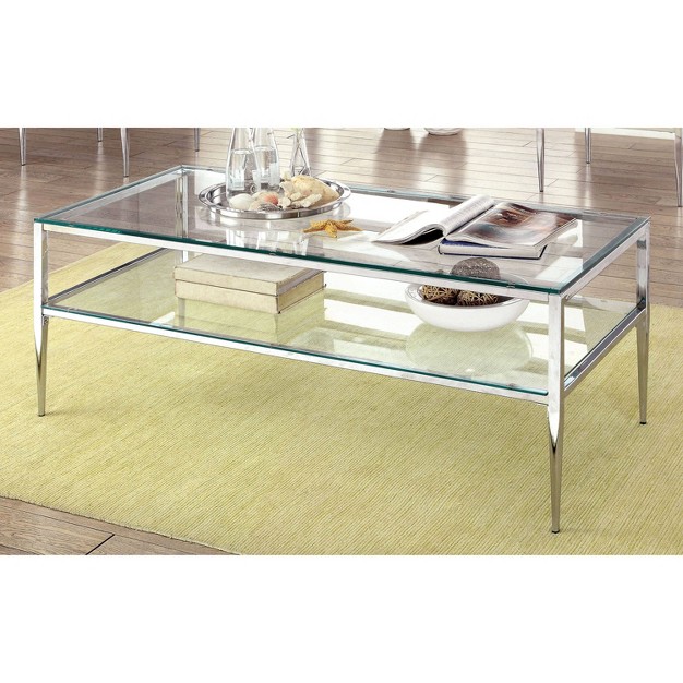 Aubrey Coffee Table Chrome Homes Inside Out