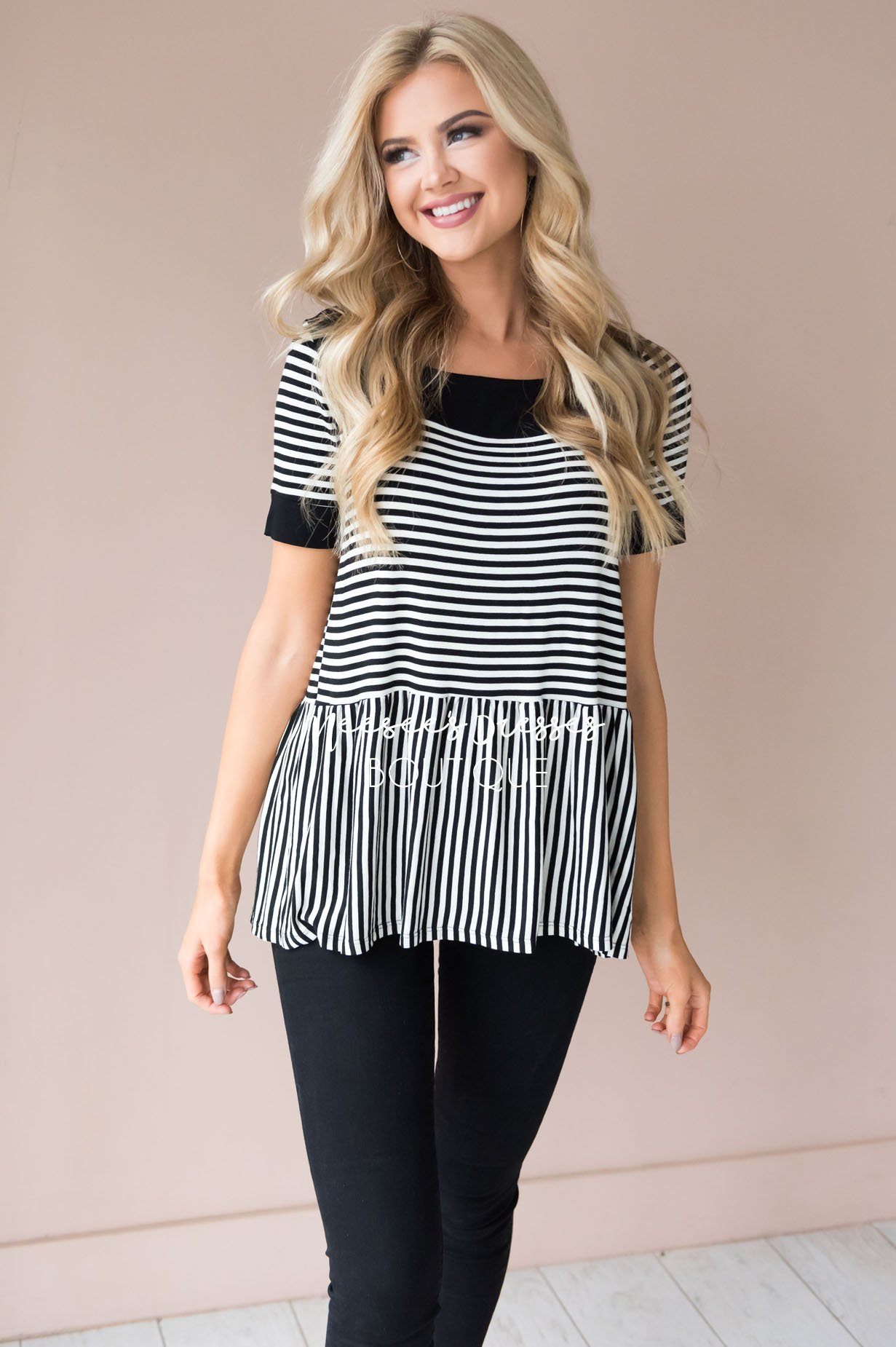 Always Smiling Peplum Blouse