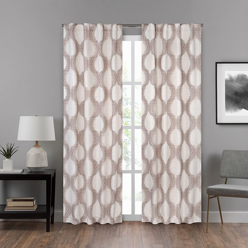 eclipse Draftstopper Summit Geo 1-Panel Window Curtain