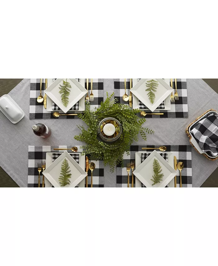 Design Imports Design Import Reversible Gingham - Buffalo Check Placemat Set