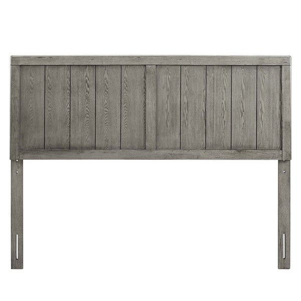 Widman Country Style Full Size Grey Wooden Headboard - - 32157934