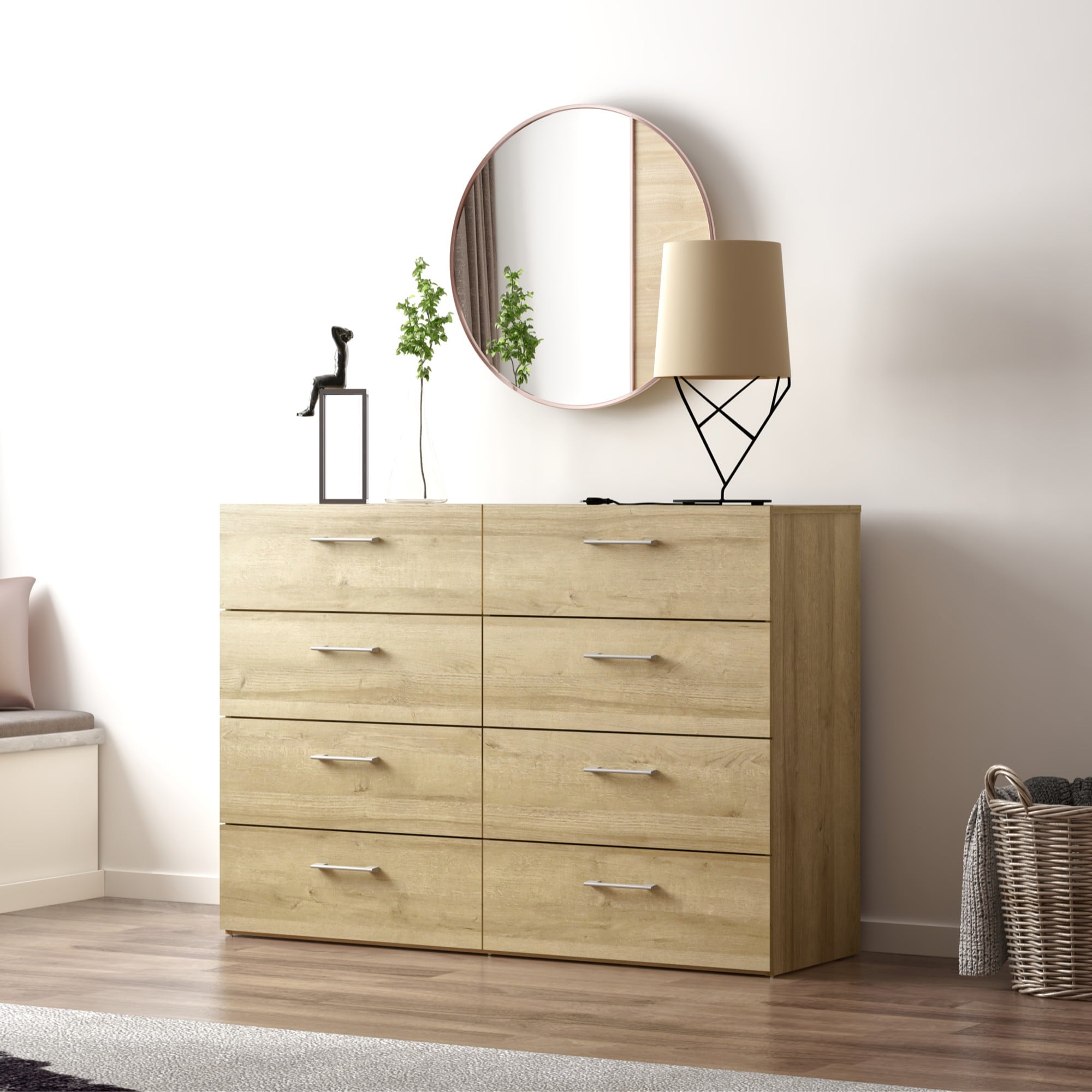 Lundy 8-Drawer Dresser, Natural, by Hillsdale Living Essentials