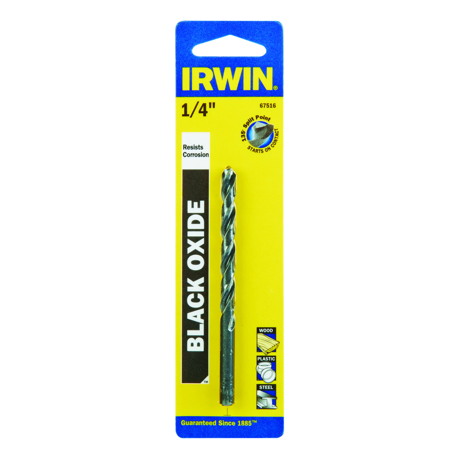 Irwin 1/4 in. X 4 in. L High Speed Steel Drill Bit 1 pc