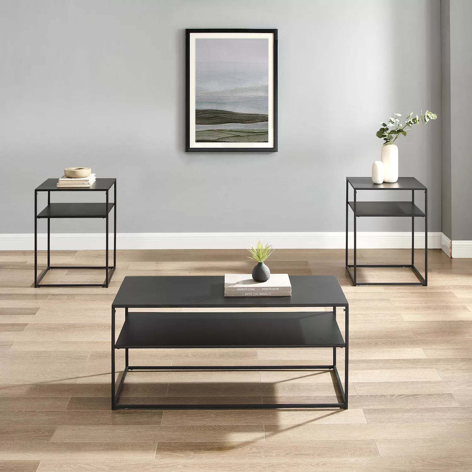 Crosley Braxton Coffee Table and End Table 3-piece Set