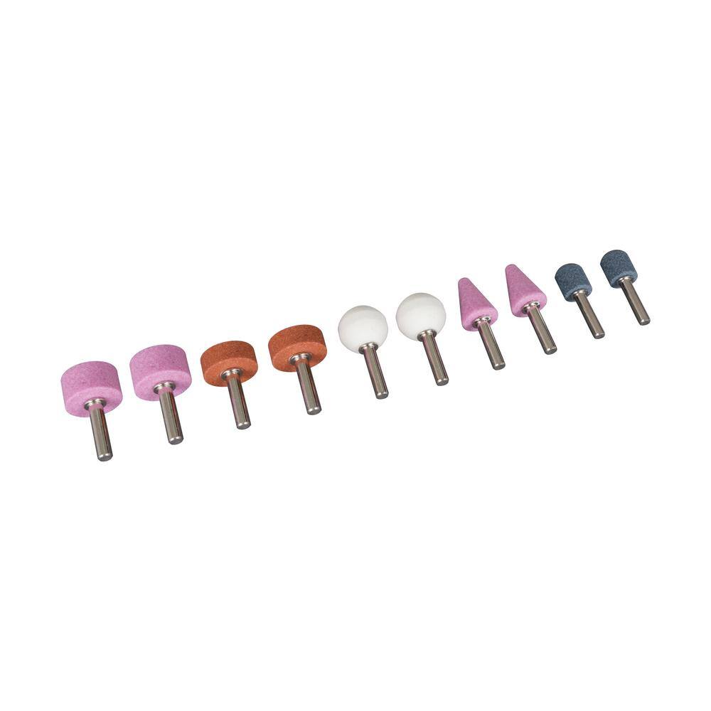 Husky Aluminum Oxide Grinding Stone Set (10-Piece) HKATA091035