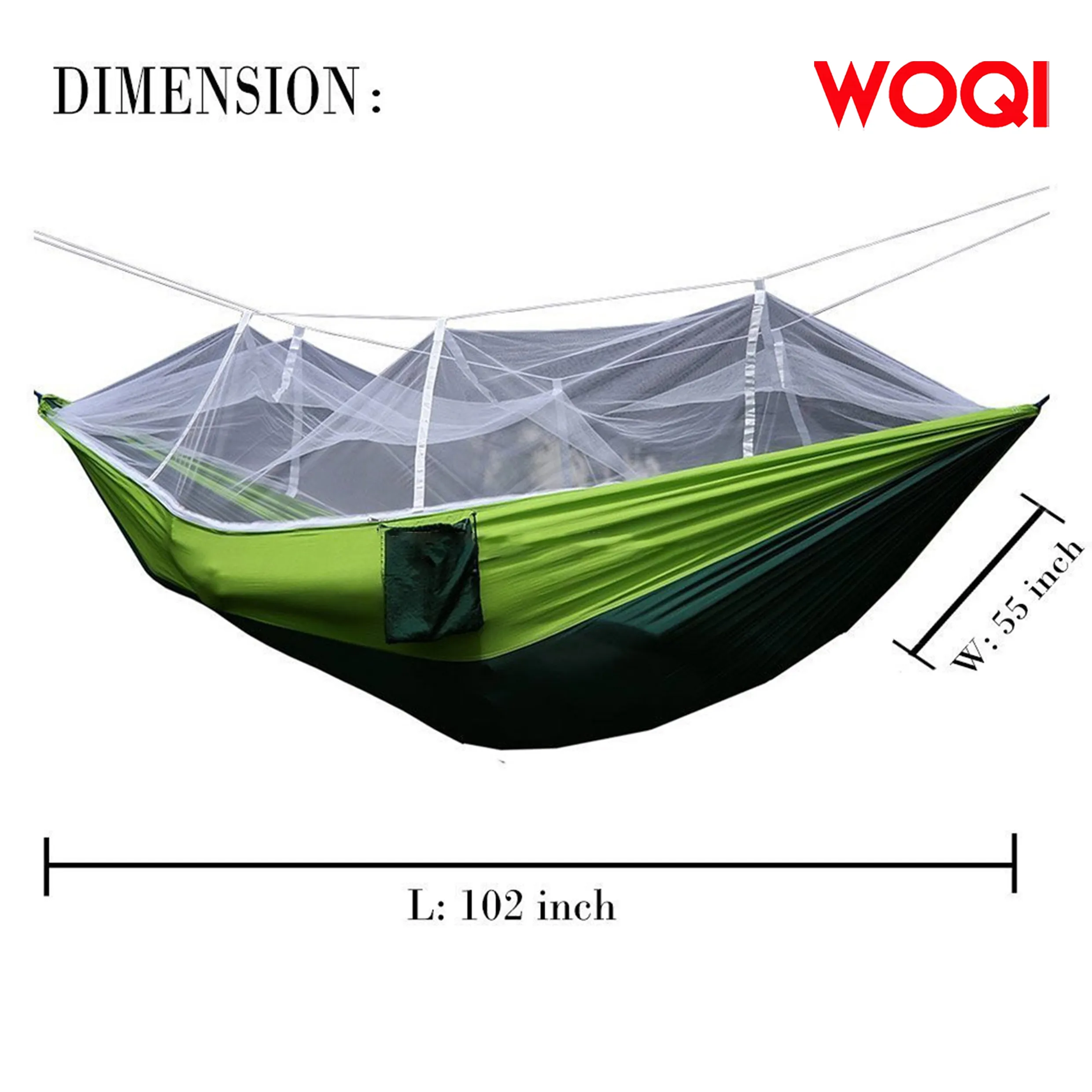 Woqi Parachute Hammock with Mosquito Net Tarp