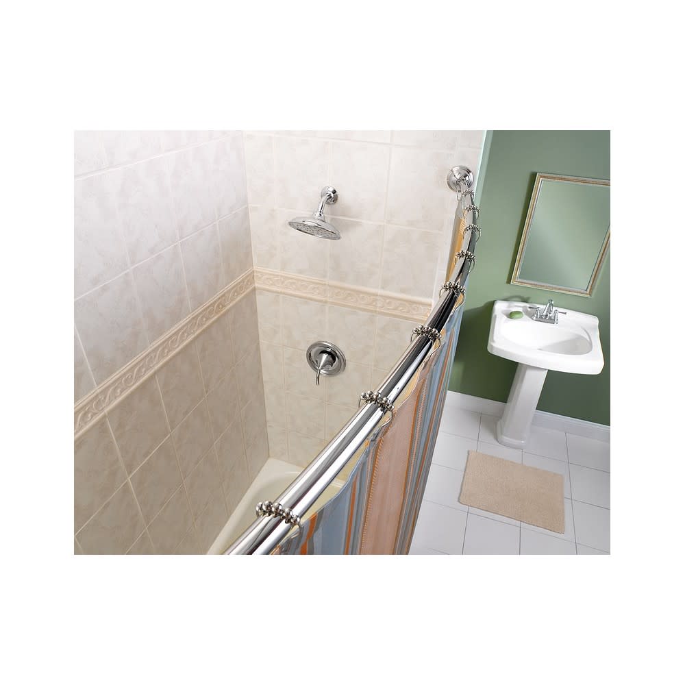 Moen Shower Rod Chrome 72 Adjustable Curved