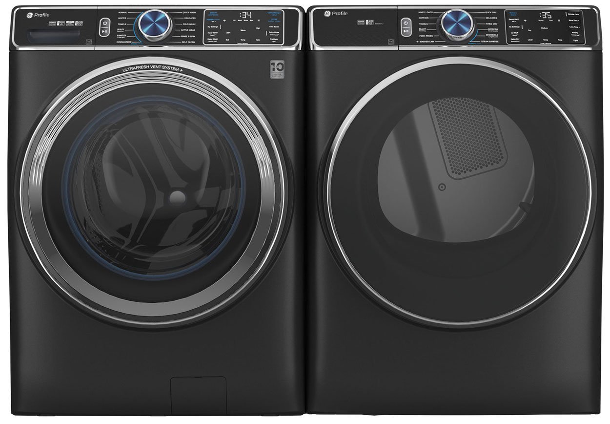 GE Profile ADA 7.8 Cu. Ft. Carbon Graphite Smart Front Load Electric Dryer With Steam And Sanitize Cycle