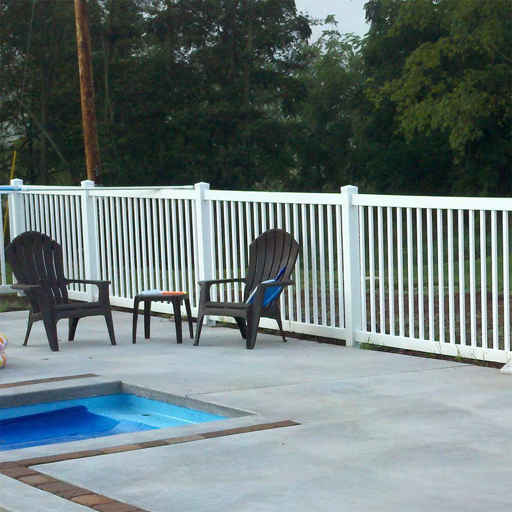 Weatherables Neptune 4 ft. H x 6 ft. W White Vinyl Pool Fence Panel PWPO-1.5-4x6