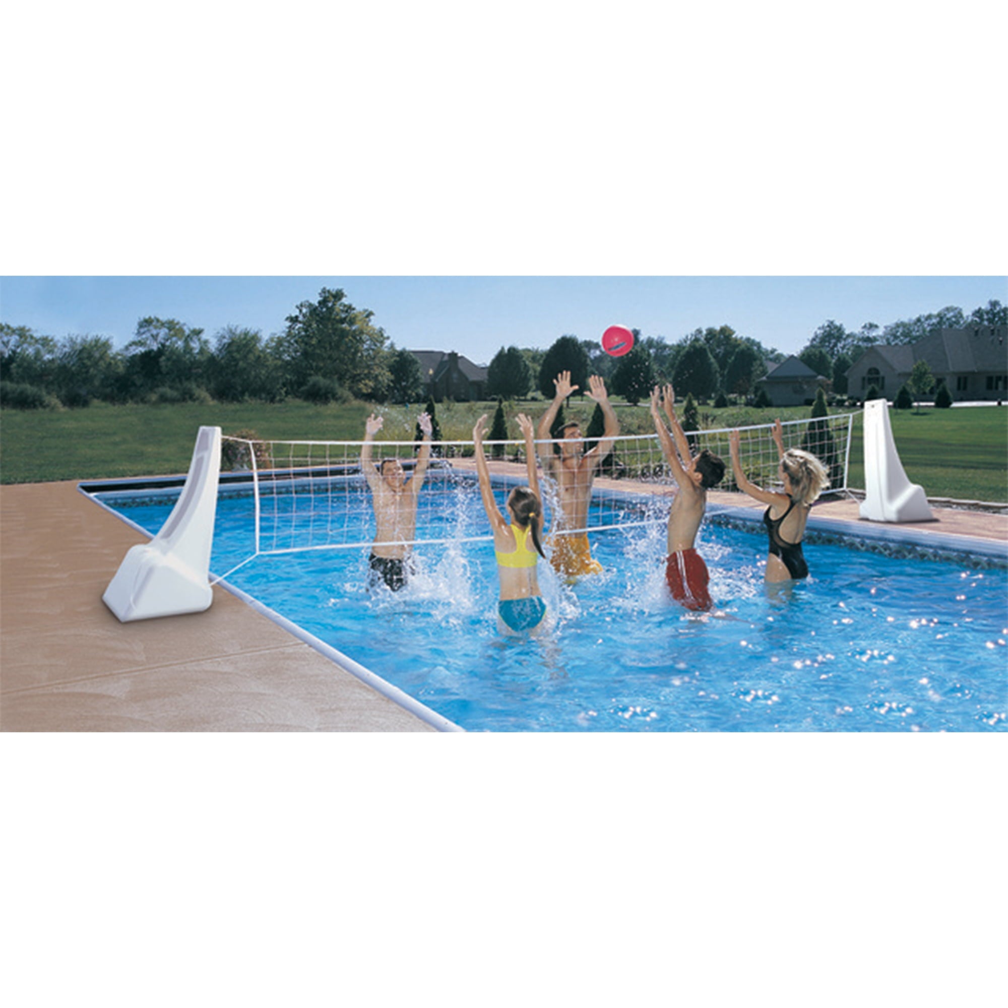 Dunn Rite PoolSport Portable Pool Basketball/Volleyball Set