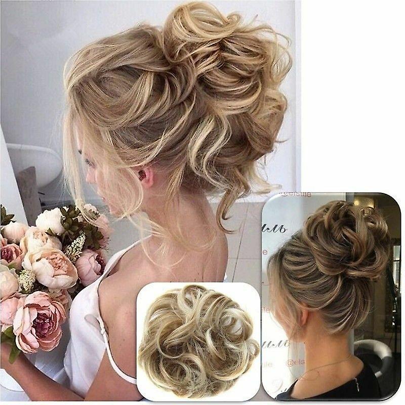 Curly Messy Bun Hair Piece Scrunchie Updo Cover Hair Extensions Real As Human