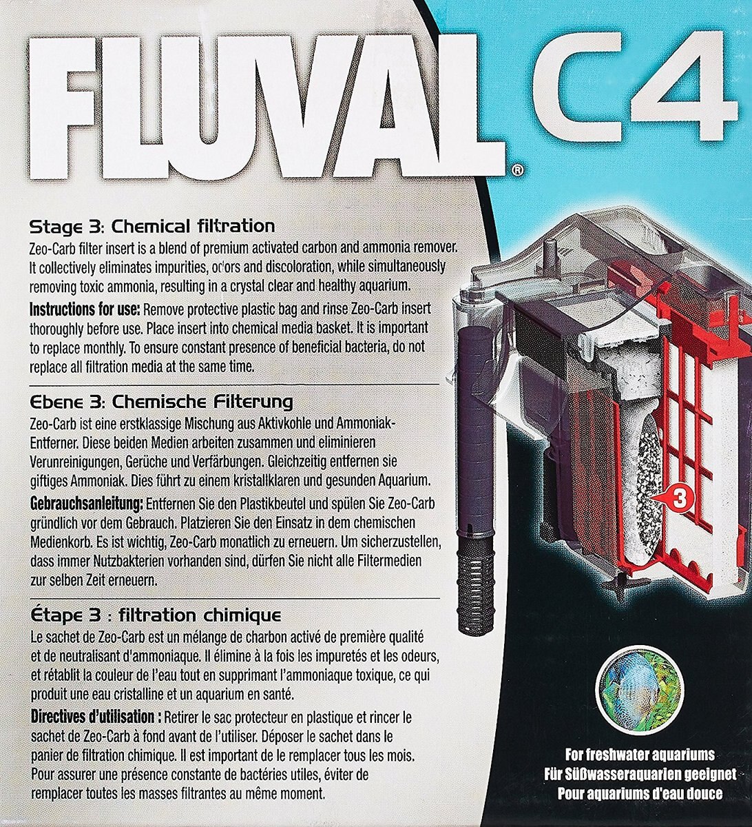 Fluval C4 Zeo-Carb Filter Media