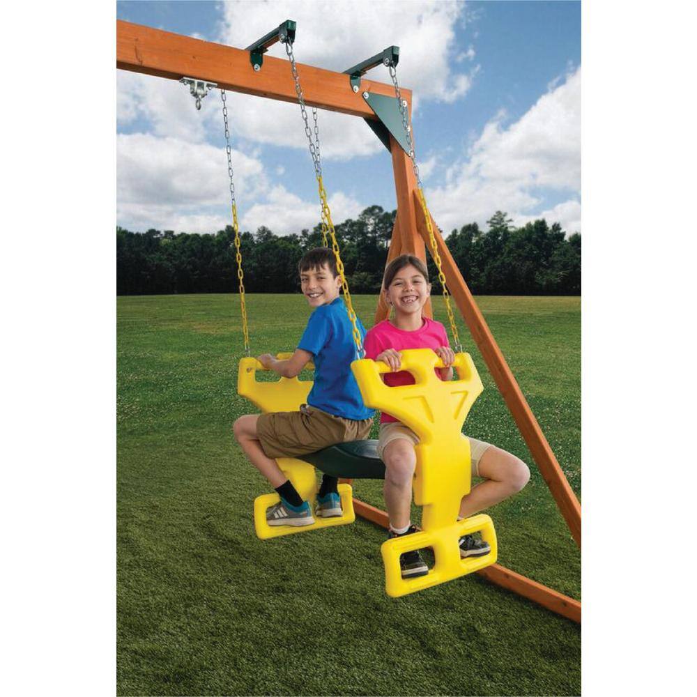 Creative Cedar Designs Multi-Child Playset Glider Swing BP018-GY