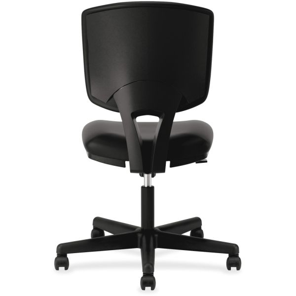 HON Volt Series Leather Task Chair with Synchro-Tilt， Supports Up to 250 lb， 18