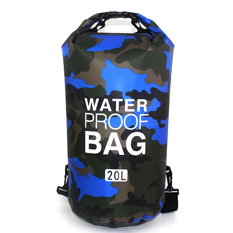 Outdoor Kayaking Drifting Diving Beach Lightweight Storage Sacks 2L 5L 10L 15L 20L 30L Camouflage Drybag Waterproof Bag