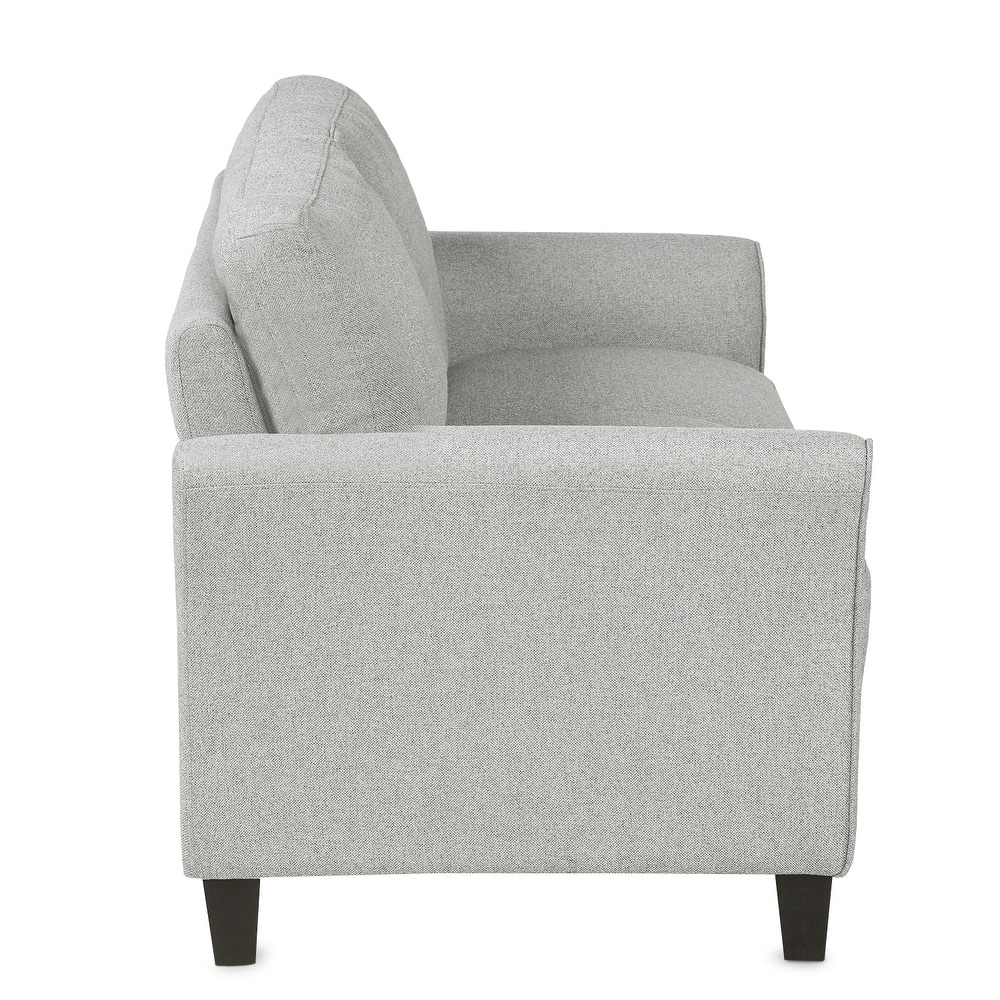 Sturdy Love Seat Sofa with Soft Linen Cushions