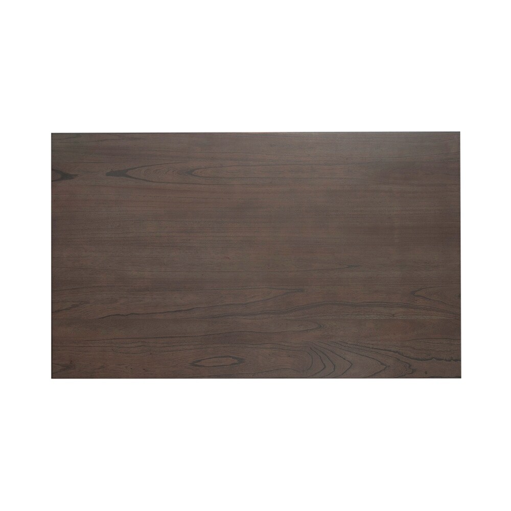 Brook Bay Textured White Carbon Gray Trestle Table Set