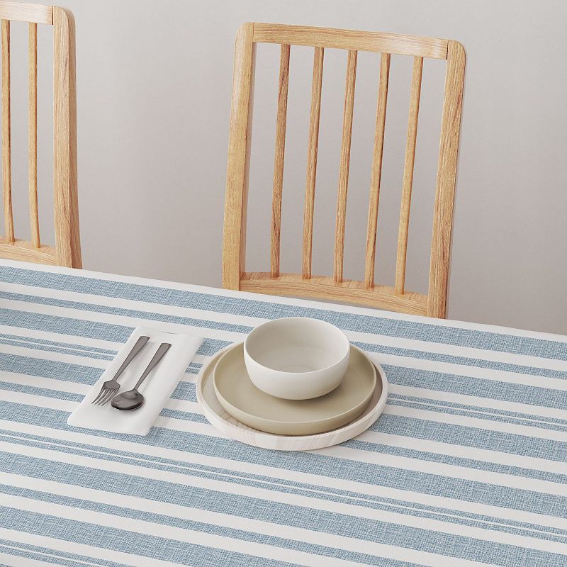 Square Tablecloth， 100% Cotton， 60x60， Country House Stripe