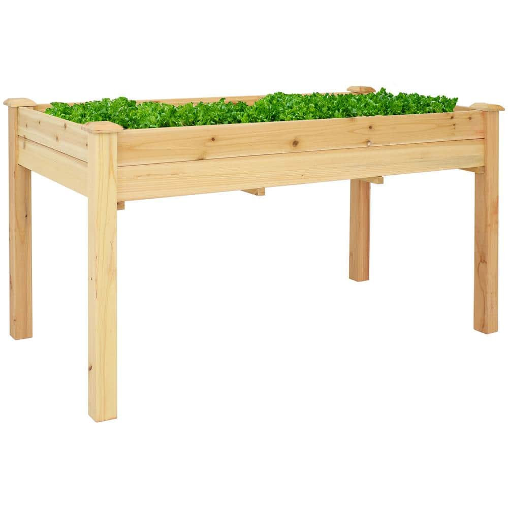 Sunnydaze 27.5 in. Tall Outdoor Wood Elevated Garden Planter Box HB-703