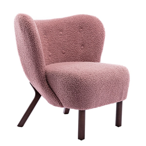 Modern Design Wingback Chairs with Solid Wood Legs