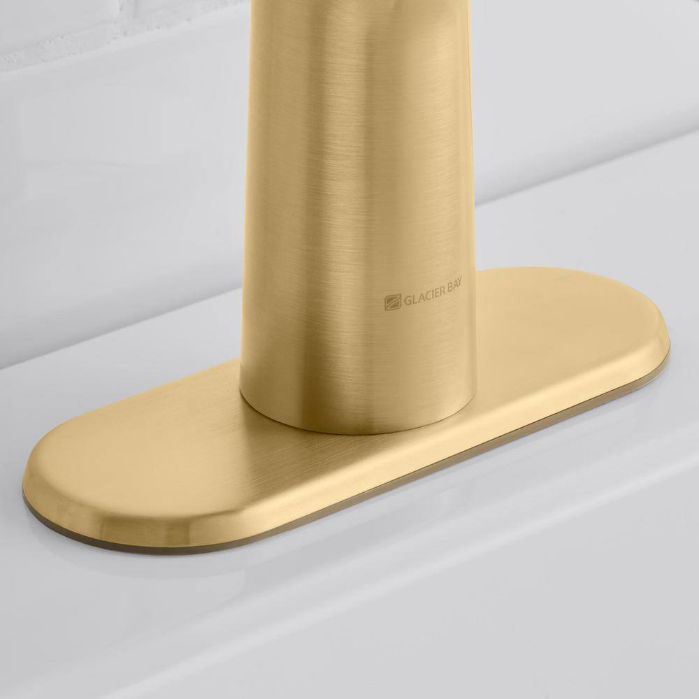 Glacier Bay Kendrick Single Hole Single-Handle Bathroom Faucet in Matte Gold HD67095W-634405