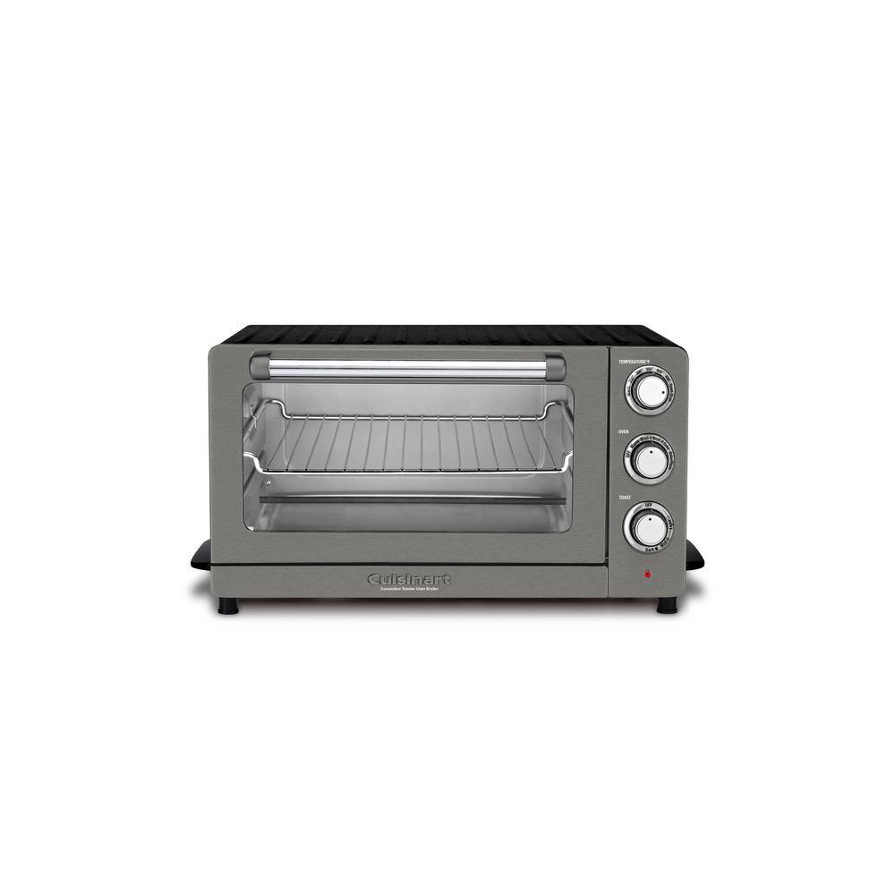 Cuisinart 1800-Watt 6-Slice Black Stainless Steel Toaster Oven with Convection TOB60N2BKS2